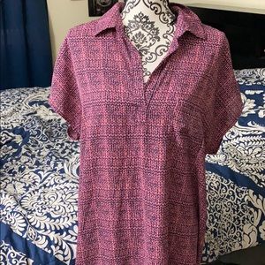Tunic collared blouse